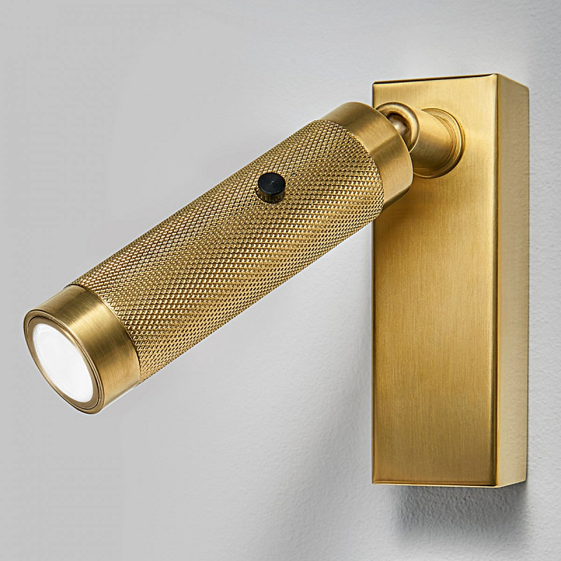 Бра Chelsom WALL LED KNURL BRASS Латунь в Брянске | Loft Concept 