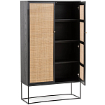 Шкаф с 2-мя дверцами из ротанга ручной работы Fuse Wicker Furniture варинант исполнения - 3 | Loft Concept в Брянске