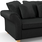 Мебельная ткань Шенилл черный цвет 138 см T4-35 варинант исполнения - 7 | Loft Concept в Брянске