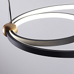 Люстра подвесная светодиодная черный металл Ring Horizontal варинант исполнения - 5 | Loft Concept в Брянске