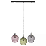 Подвесной светильник каскадный с 3-мя рельефными плафонами Cascade with Relief Lampshades варинант исполнения - 1 | Loft Concept в Брянске