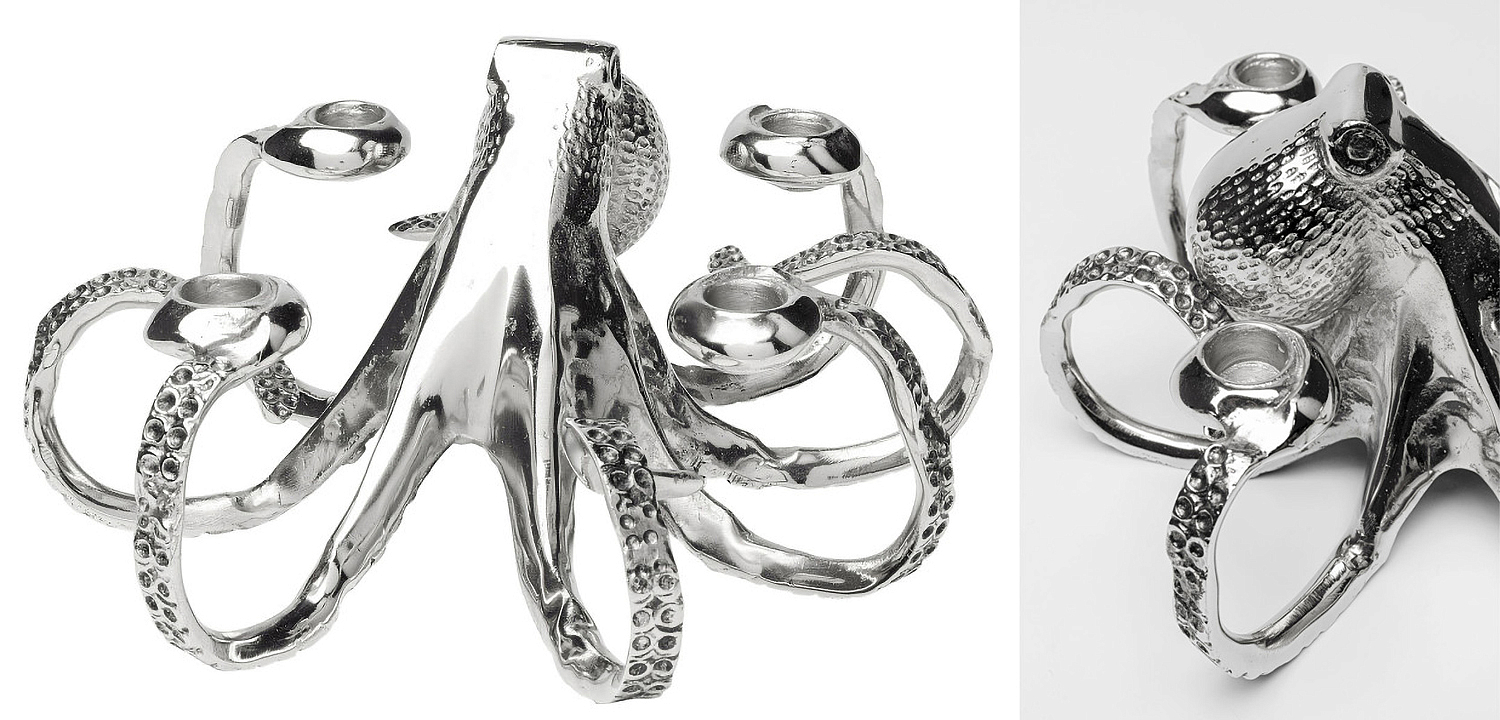 Подсвечник Chrome Octopus Подсвечник Chrome Octopus - Loft-Concept в Брянске