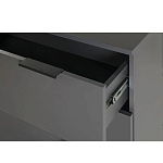 Комод цвета графит с 3-мя ящиками Strict Lines  варинант исполнения - 6 | Loft Concept в Брянске