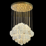 Люстра с овальными подвесками из натурального камня Spatial Composition варинант исполнения - 6 | Loft Concept в Брянске