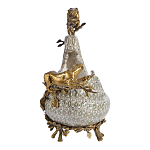 Чаша для фруктов из фарфора бронзовыми фигурками леопардов Eden Garden варинант исполнения - 4 | Loft Concept в Брянске