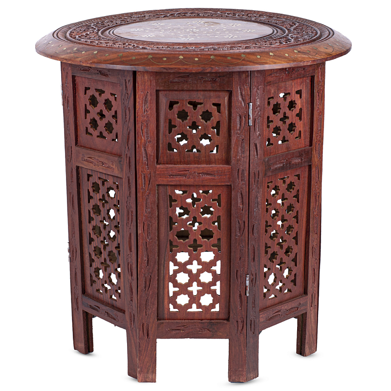 Столик Indian inlay Table Коричневый в Брянске | Loft Concept 