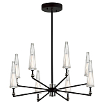 Люстра с прозрачными плафонами из стекла Umbrella варинант исполнения - 2 | Loft Concept в Брянске