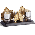 Подсвечник Cozy Light с декором кленовыми листьями варинант исполнения - 1 | Loft Concept в Брянске