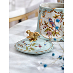 Шкатулка голубого цвета с рисунком и состаренным эффектом Eden Garden варинант исполнения - 8 | Loft Concept в Брянске