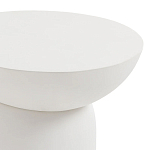 Приставной столик белого цвета Tori варинант исполнения - 3 | Loft Concept в Брянске