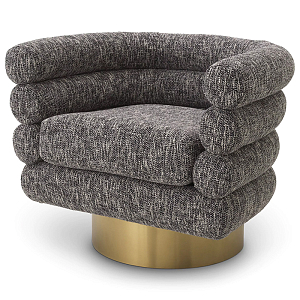 Кресло Eichholtz Swivel Chair Maguire Cambon Black