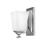 Бра с белым матовым плафоном на прямоугольном основании цвета хром Hinkley варинант исполнения - 1 | Loft Concept в Брянске