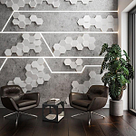 Гипсовая 3D Панель M-47 варинант исполнения - 2 | Loft Concept в Брянске