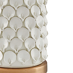 Настольная лампа покрытая лепестками белых цветов Fancy Calla Lily варинант исполнения - 1 | Loft Concept в Брянске