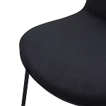 Стул черный с обивкой из велюра Black Archie Chair варинант исполнения - 5 | Loft Concept в Брянске