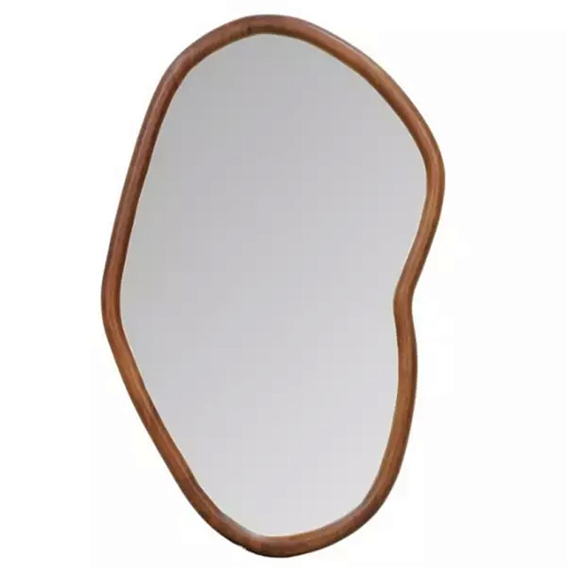 Зеркало в изогнутой деревянной рамой Eco Friendly Frame Светло-коричневый Зеркало в изогнутой деревянной рамой Eco Friendly Frame Светло-коричневый в Брянске | Loft Concept