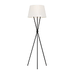 Торшер на трех тонких перекрещенных ножках с белым конусным абажуром из льна Feiss варинант исполнения - 1 | Loft Concept в Брянске