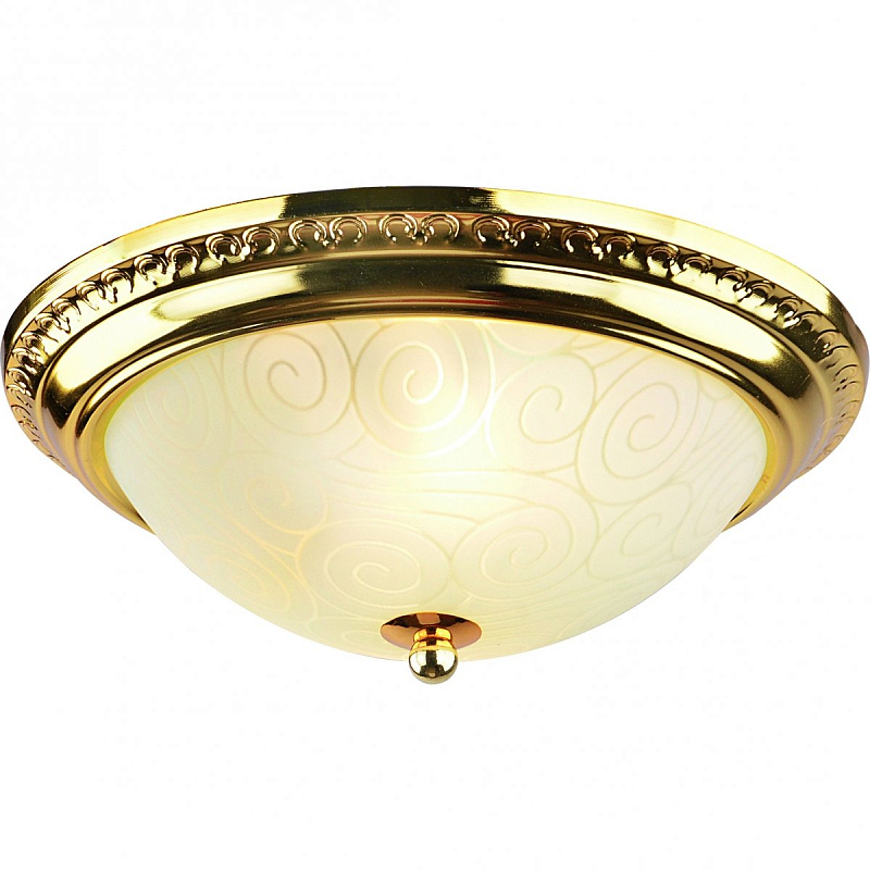 Потолочный светильник Flush Mount Ceiling Light Gold Глянцевое золото в Брянске | Loft Concept 