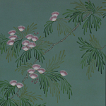 Обои ручная роспись Silk Tree Blossom on Sung Green Williamsburg варинант исполнения - 1 | Loft Concept в Брянске