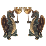 Подсвечник в виде дракона Dragon candlestick L or R варинант исполнения - 3 | Loft Concept в Брянске