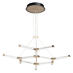 Люстра с геометрической конструкцией из вытянутых цилиндрических плафонов Hex Scaffold  варинант исполнения - 2 | Loft Concept в Брянске