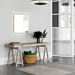 Настенное зеркало квадратной формы в металлической раме золотого цвета CORNER MIRROR GOLD варинант исполнения - 1 | Loft Concept в Брянске