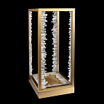 Настольная лампа прямоугольная с декоративными элементами в виде кристаллов Smooth Shine варинант исполнения - 2 | Loft Concept в Брянске