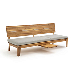 Садовый диван-трансофрмер Kate серый варинант исполнения - 6 | Loft Concept в Брянске