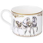 Чайный сервиз из фарфора с изображением лошадей на 6 персон 14 предметов Porcelain Horse Set варинант исполнения - 4 | Loft Concept в Брянске