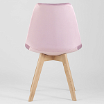 Стул с мягким велюровым сиденьем Arvika Pink варинант исполнения - 4 | Loft Concept в Брянске