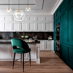 Подвесной светильник со стеклянным прозрачным плафоном в форме шара и золотыми металлическим акцентами 30 ClassiCon варинант исполнения - 6 | Loft Concept в Брянске