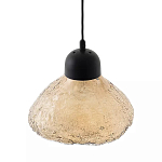 Подвесной светильник с янтарным фактурным плафоном Lamp with Frozen Glass Effect варинант исполнения - 2 | Loft Concept в Брянске
