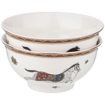 Сервиз обеденный из фарфора с изображением лошадей на 6 персон 23 предмета Porcelain Horse Set  варинант исполнения - 2 | Loft Concept в Брянске