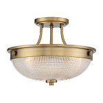Потолочный светильник со стеклянным плафоном в виде купола Quoizel варинант исполнения - 11 | Loft Concept в Брянске
