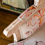 Кресло из массива бука серое с растительным орнаментом Raffael Floral Grey Armchair варинант исполнения - 5 | Loft Concept в Брянске