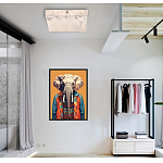 Люстра потолочная квадратная минималистичная Perfection of Geometry варинант исполнения - 5 | Loft Concept в Брянске