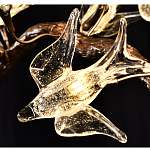 Подвесной светильник в виде золотой ветки с цветами и птичками Marvelous Garden варинант исполнения - 2 | Loft Concept в Брянске