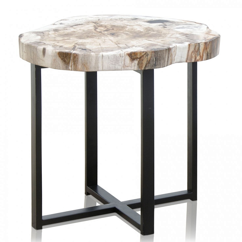 PETRIFIED WOOD COFFEETABLE S Окаменелое дерево Черный PETRIFIED WOOD COFFEETABLE S Окаменелое дерево Черный в Брянске | Loft Concept