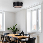 Потолочный светильник круглый черного цвета Modern Simple Ceiling Light варинант исполнения - 3 | Loft Concept в Брянске