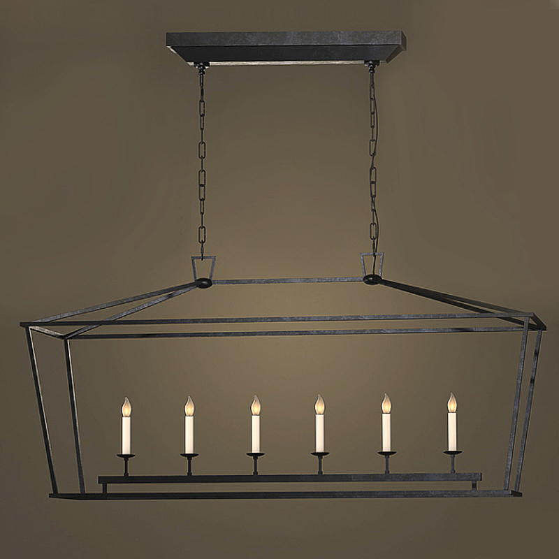 Люстра Linear Pendant Black Черный в Брянске | Loft Concept 