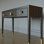 Дизайнерский Письменный стол Elsa Dreams Walnut с тремя ящиками варинант исполнения - 2 | Loft Concept в Брянске