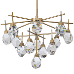 Люстра с хрустальными плафонами Esme Crystal Brass Chandelier варинант исполнения - 1 | Loft Concept в Брянске