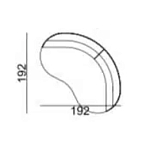 Двухместный диван Calypso варинант исполнения - 5 | Loft Concept в Брянске