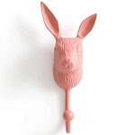 Настенный крючок в виде зайца Hare Wall Hook Pink варинант исполнения - 1 | Loft Concept в Брянске
