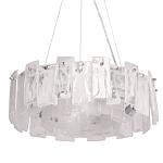Люстра круглая с подвесными прямоугольными пластинами из стекла Glacier Panels варинант исполнения - 1 | Loft Concept в Брянске
