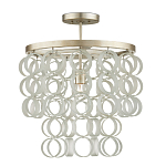Потолочный светильник с каскадом из круглых декоративных колец Waterfall from the Rings варинант исполнения - 2 | Loft Concept в Брянске