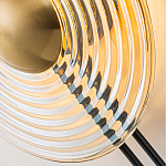 Бра с янтарным стеклянным диском и золотистыми акцентами Savio Glass Disc варинант исполнения - 6 | Loft Concept в Брянске