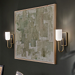  Бра с прямоугольным черным основанием и белым матовым цилиндрическим плафоном Kichler варинант исполнения - 15 | Loft Concept в Брянске