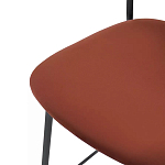 Стул барный с широкой полукруглой спинкой Chair Smooth Shapes варинант исполнения - 5 | Loft Concept в Брянске