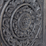 Деревянная ТВ-тумба из массива манго с резьбой Essua Grey Mango TV stand варинант исполнения - 2 | Loft Concept в Брянске